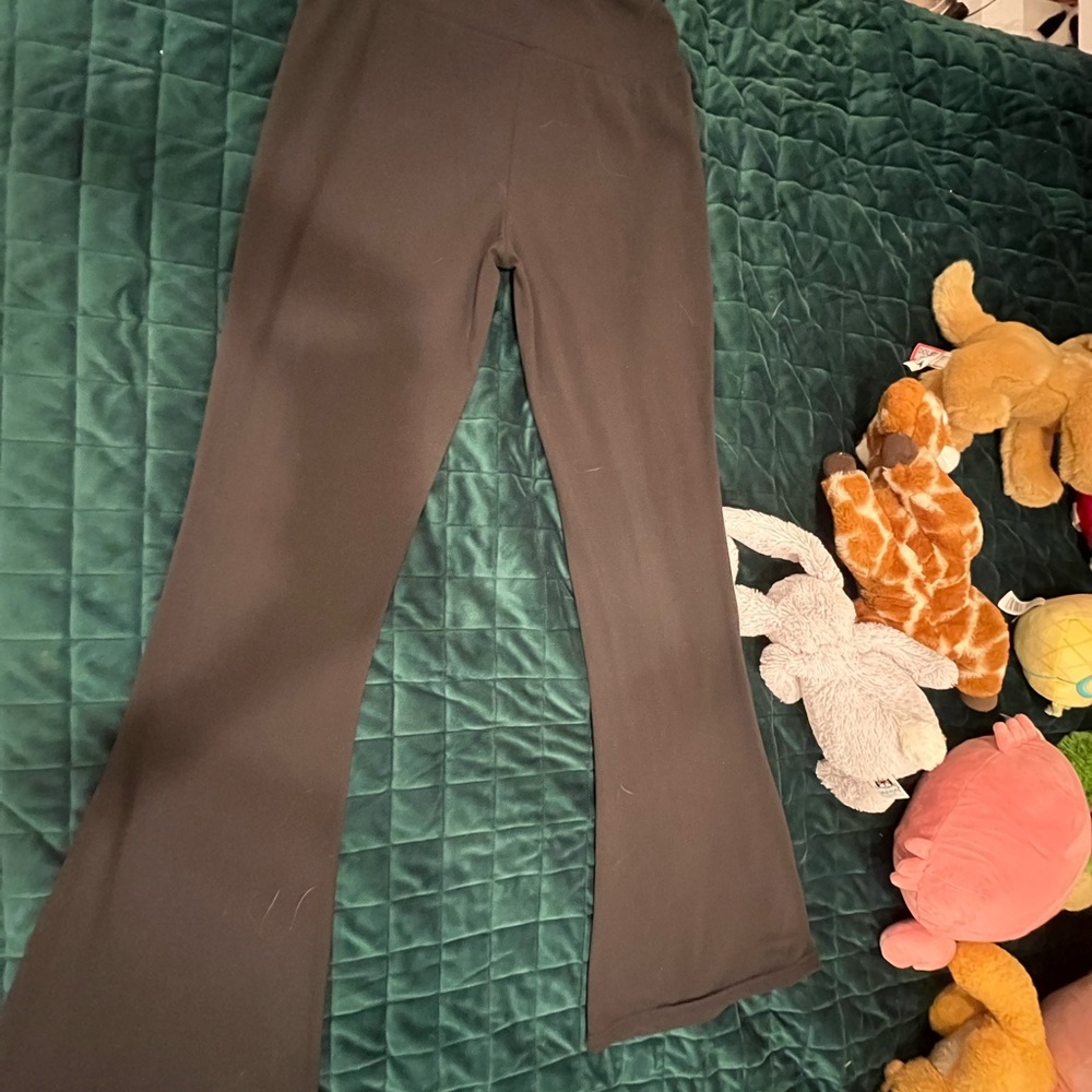 Flared Black Leggings